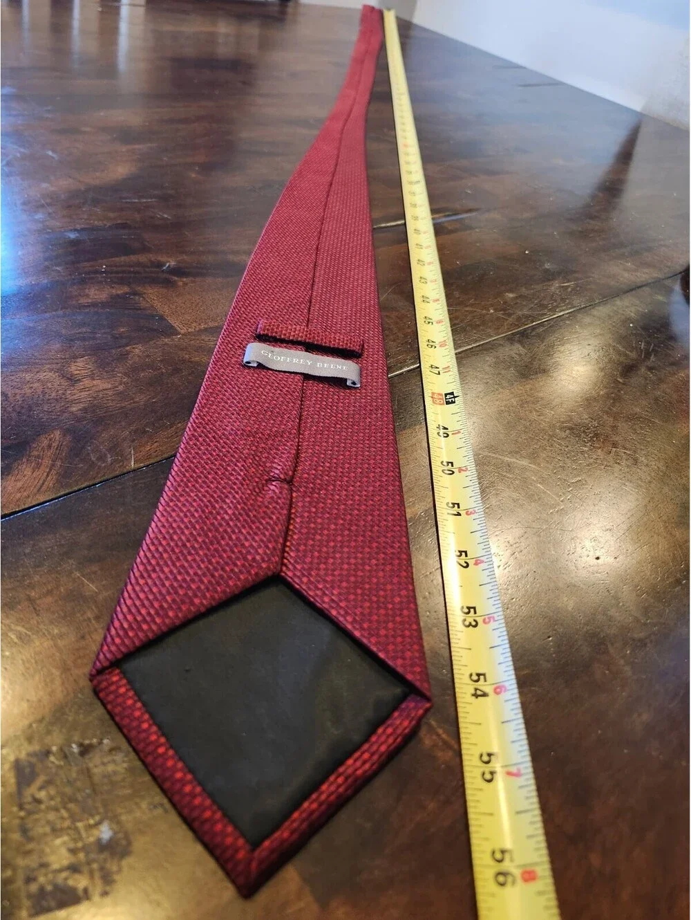 Geoffrey Beene Red Patterned Men's Tie